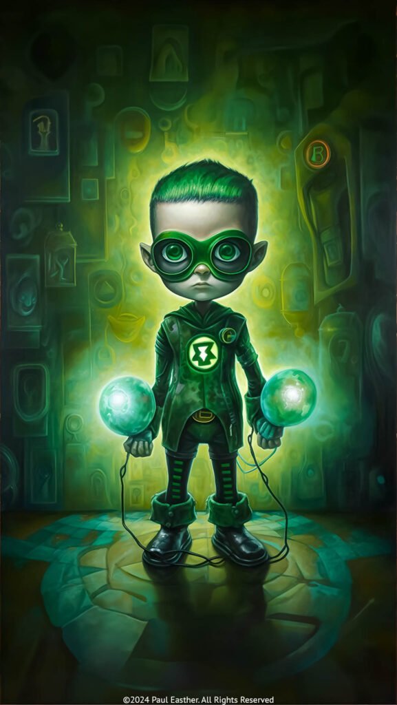 Printable Cyber Boy 7 character artwork by Paul Easther