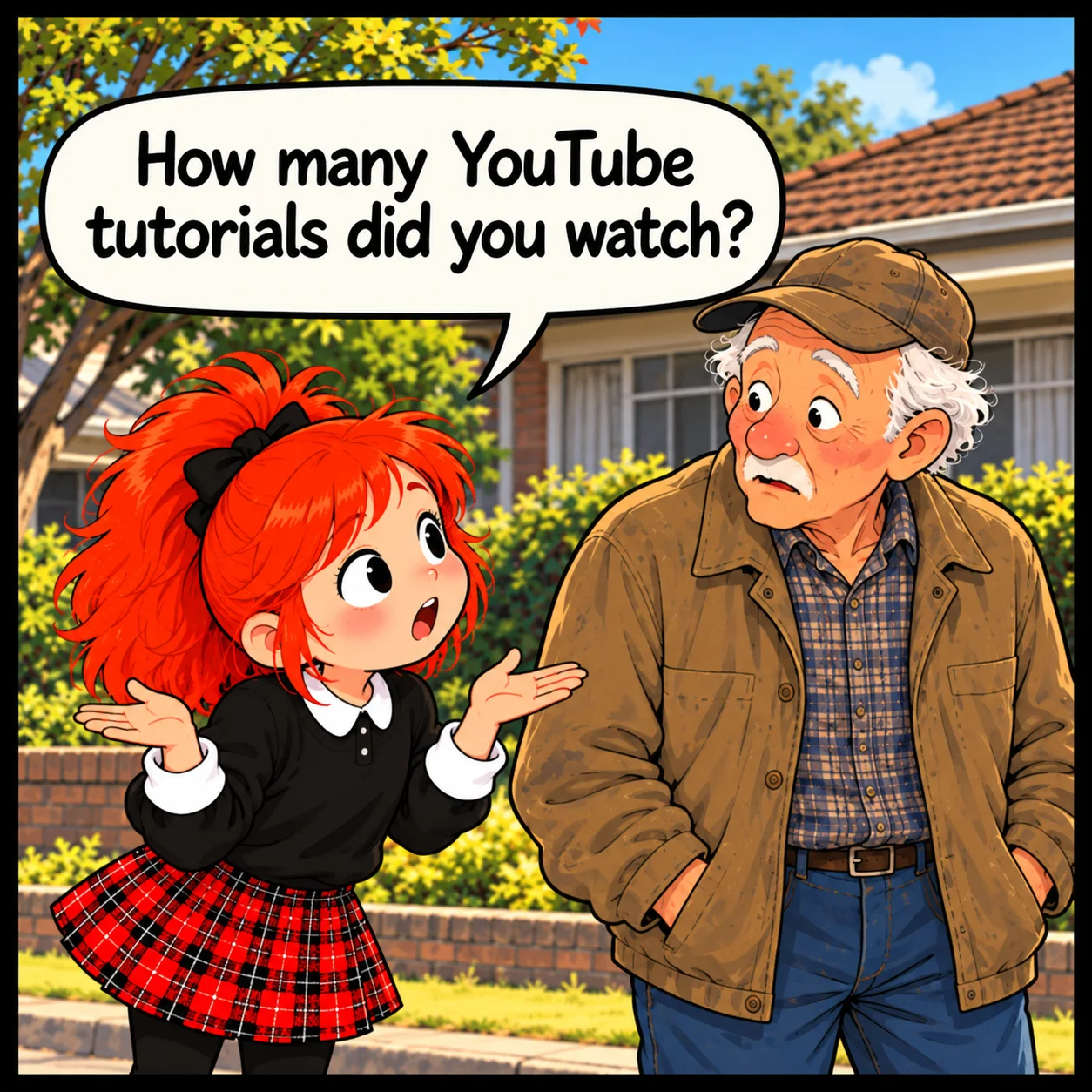 Built Before YouTube — Lil Juno comic, panel 3 of 4