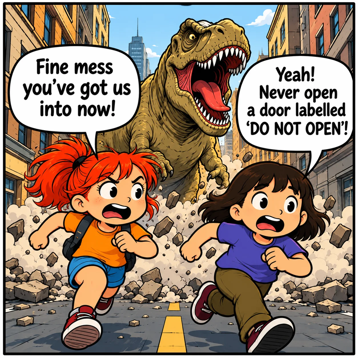Do Not Open — Lil Juno comic, panel 2 of 4