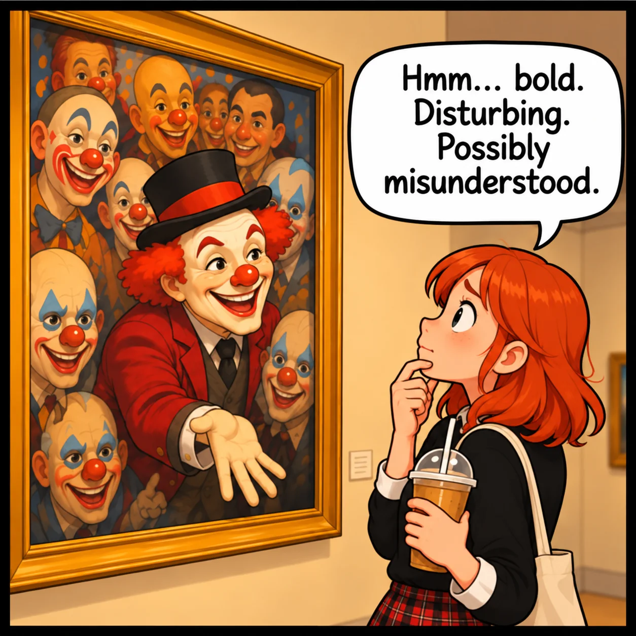 Fine Art — Lil Juno comic, panel 2 of 4