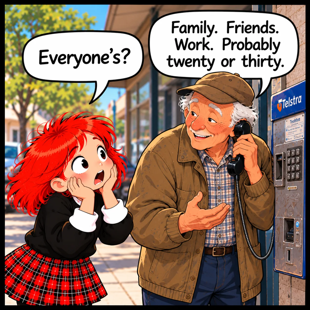 Phone Numbers — Lil Juno comic, panel 3 of 4