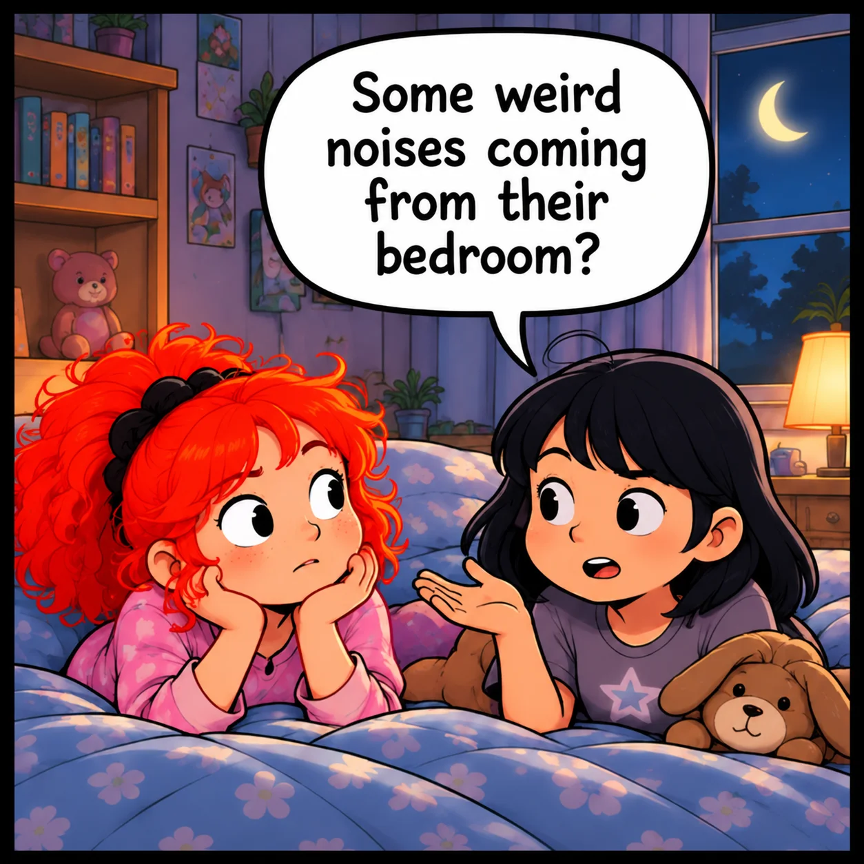 Strange Noises — Lil Juno comic, panel 1 of 4