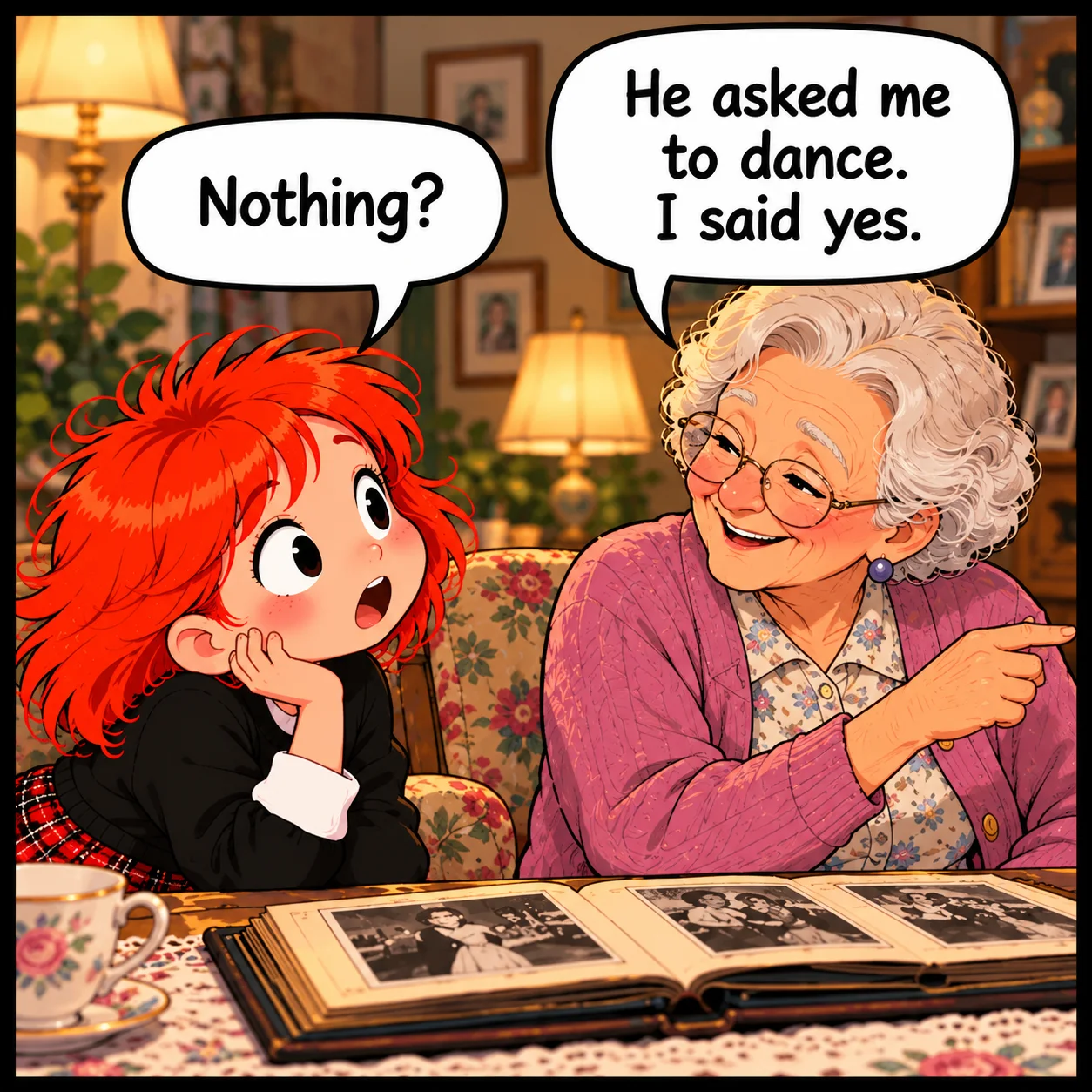 The Dance — Lil Juno comic, panel 3 of 4