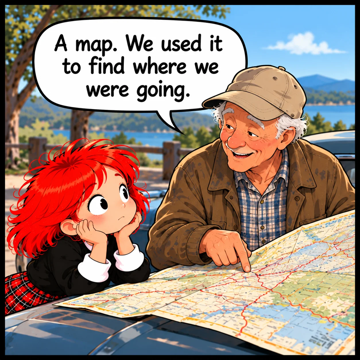 The Map — Lil Juno comic, panel 2 of 4