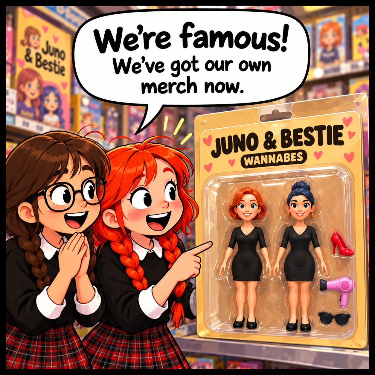 The Price of Fame — Lil Juno comic, panel 1 of 4