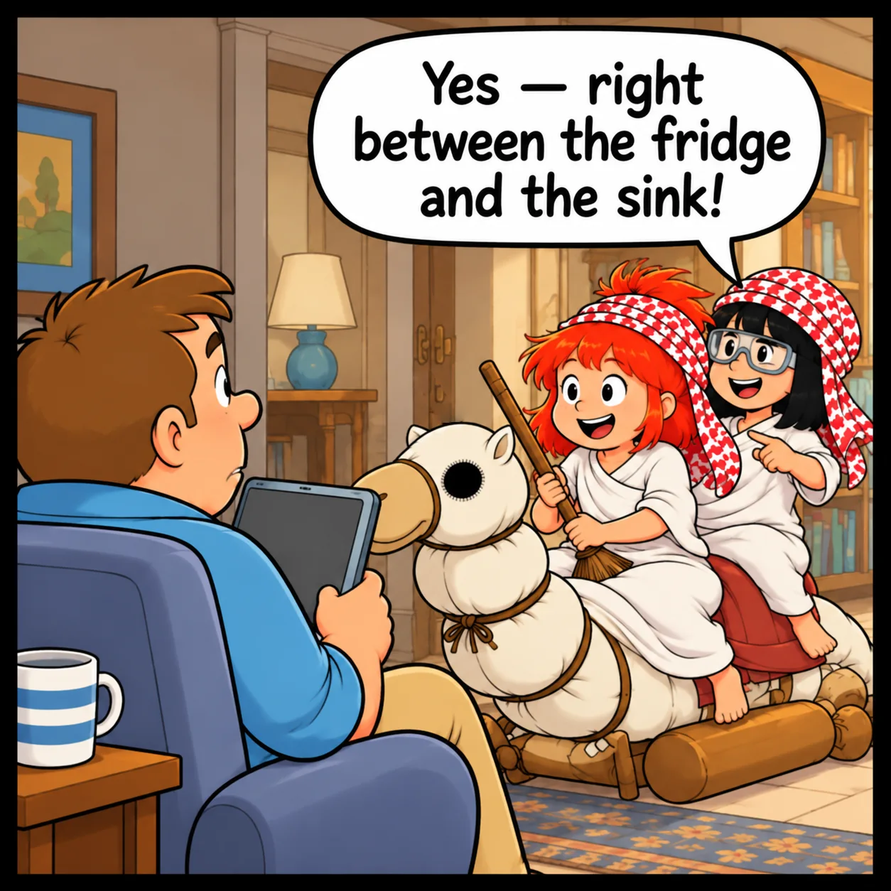 Title The Pyramids — Lil Juno comic, panel 2 of 4